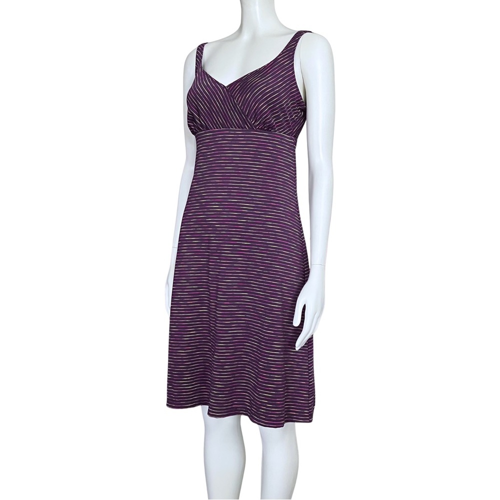 Prana Purple Striped Ivy Tank Athleisure Dress. Small. Gorpcore Gorp Backless - Picture 2 of 13